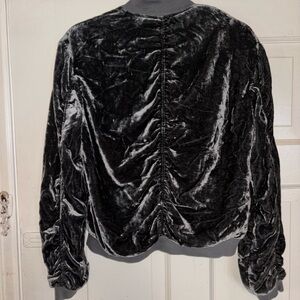 Free people Velvet jacket dk green